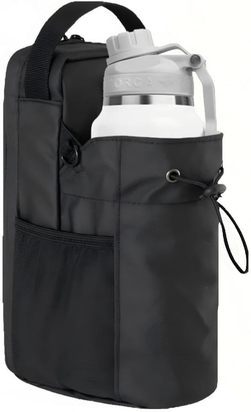 Magnetic Gym Water Bottle Holder Bag – Magnetic Water Bottle Sleeve with Adjustable Shoulder Strap, Fits up to 1.5L Bottles, Gym Accessory for Fitness, Training & Travel