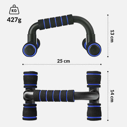 Push-Up Bars (2-Pack) – Non-Slip Parallettes with Foam Handles, Ergonomic Push-Up Handles for Strength Training, Calisthenics, Dips & Home Workouts