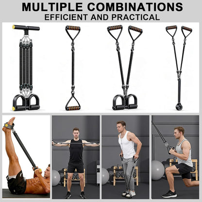 Pedal Resistance Band Trainer – Adjustable Resistance Pull Rope for Abs, Arms, Legs & Home Workouts