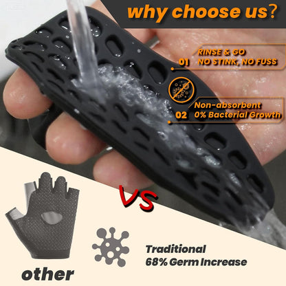 Professional Weightlifting Grips - Rubber Callus Protection for Pull-Ups, Gymnastics, and Cross Training - Non-Slip Palm Gloves for Men and Women