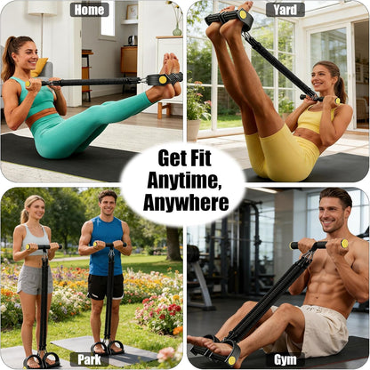 Pedal Resistance Band Trainer – Adjustable Resistance Pull Rope for Abs, Arms, Legs & Home Workouts